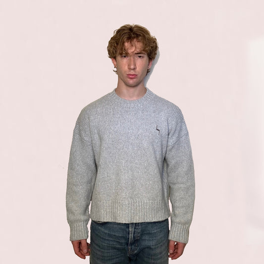 Merino Wool Sweater – Grey
